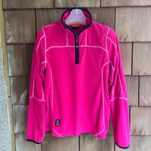 Kappa Track Jacket Women L Burgundy Logo Full Zip Tape Logo 90s Y2K Vintage - Picture 3 of 15